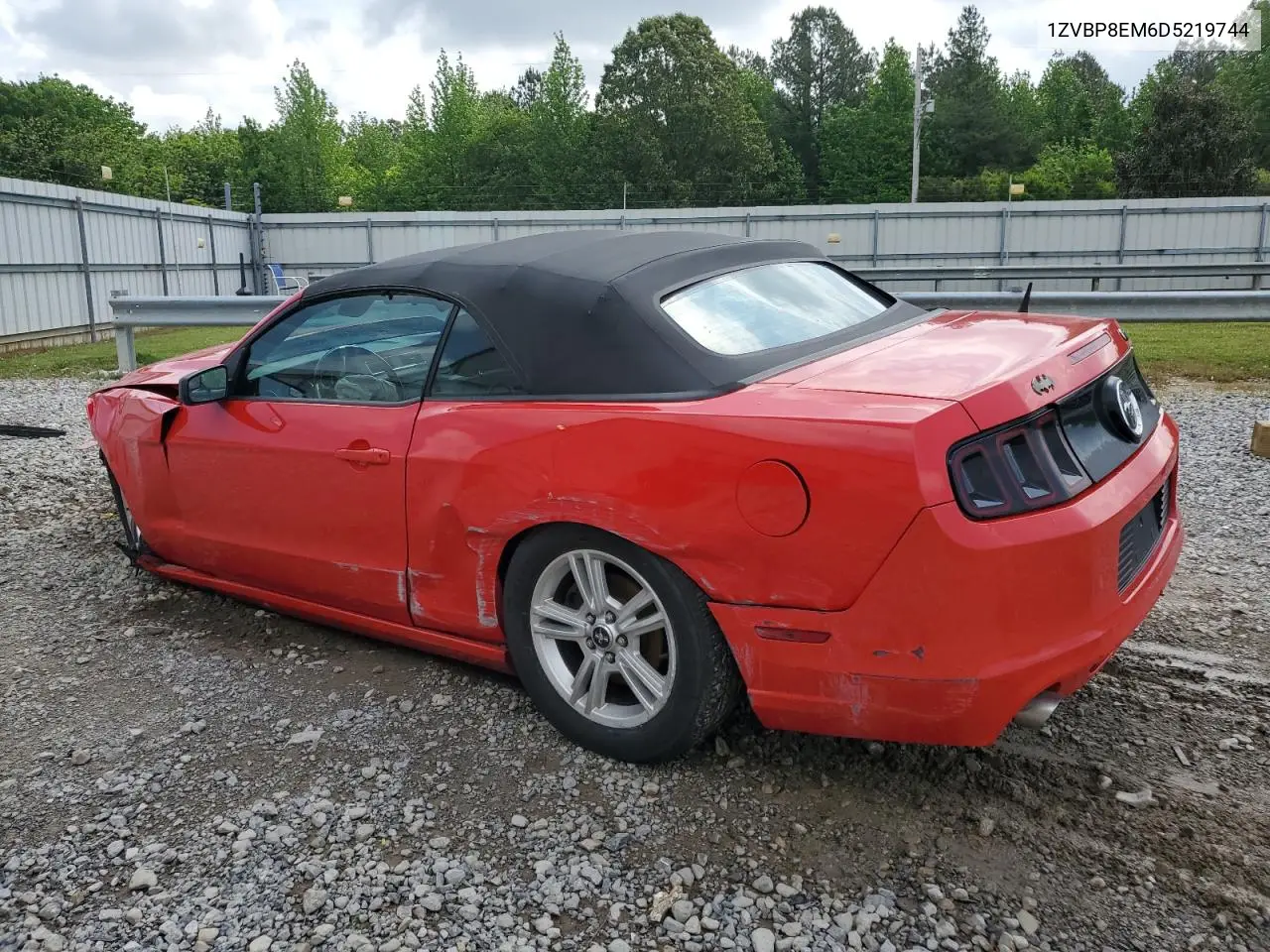 2013 Ford Mustang VIN: 1ZVBP8EM6D5219744 Lot: 54927685