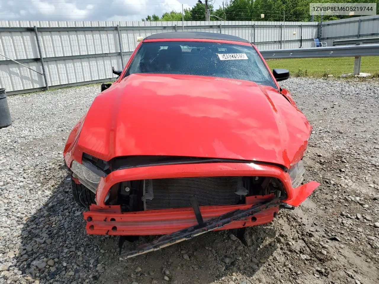 2013 Ford Mustang VIN: 1ZVBP8EM6D5219744 Lot: 54927685