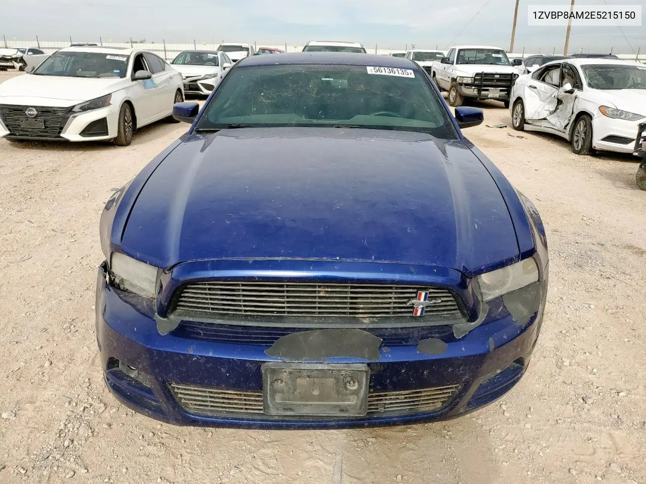 2014 Ford Mustang VIN: 1ZVBP8AM2E5215150 Lot: 56136135