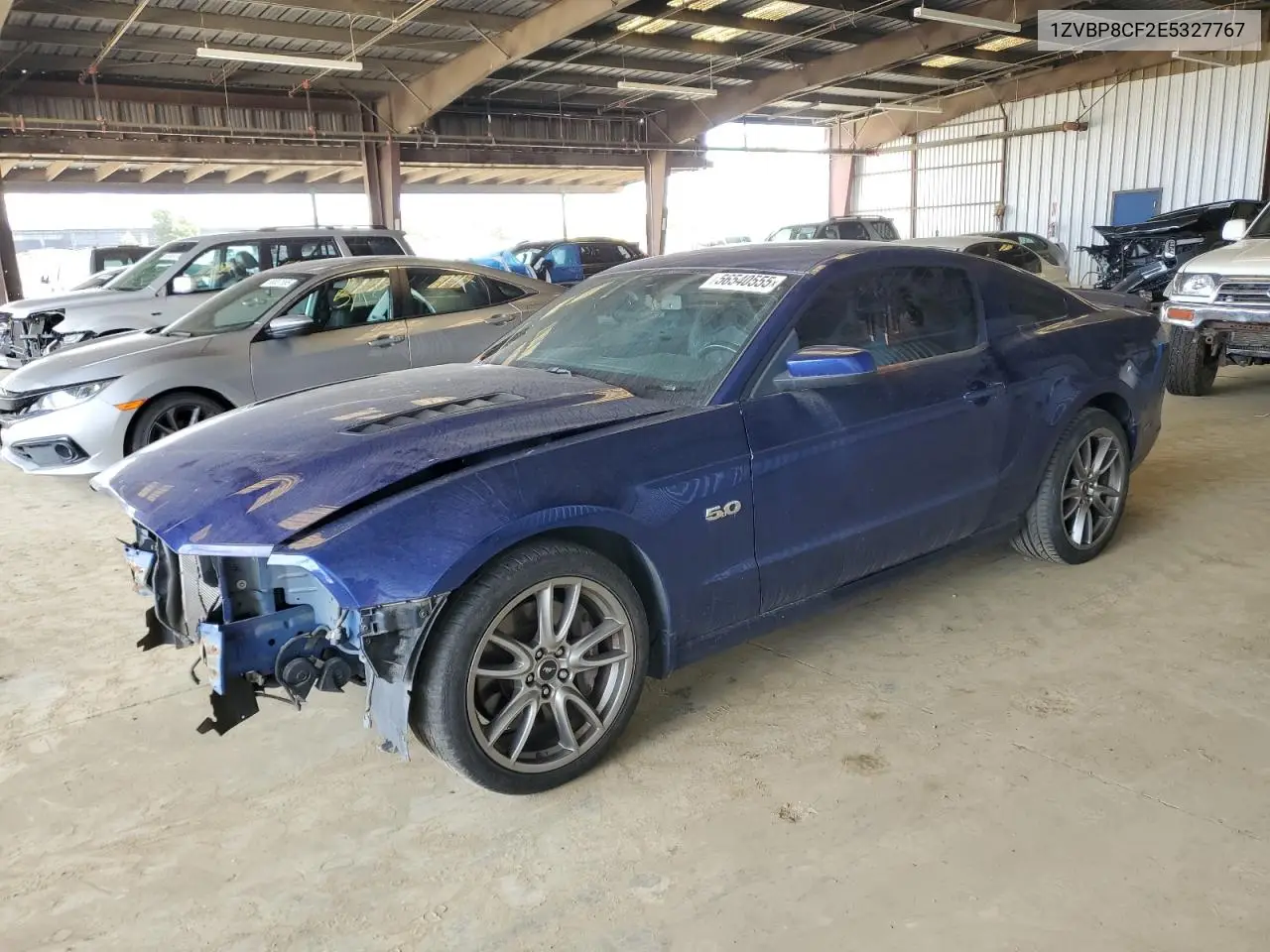 2014 Ford Mustang Gt VIN: 1ZVBP8CF2E5327767 Lot: 56540555
