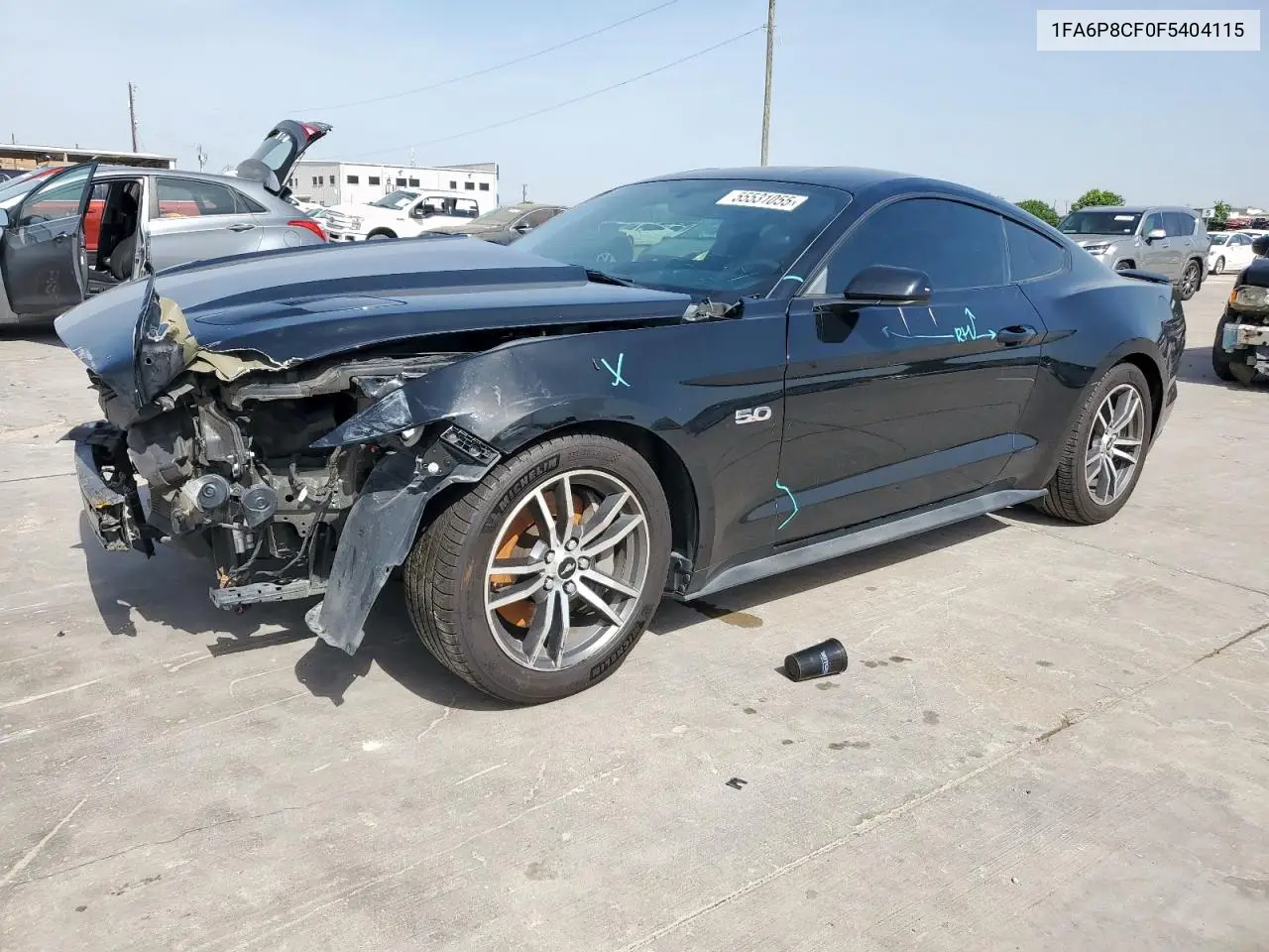 2015 Ford Mustang Gt VIN: 1FA6P8CF0F5404115 Lot: 55531055