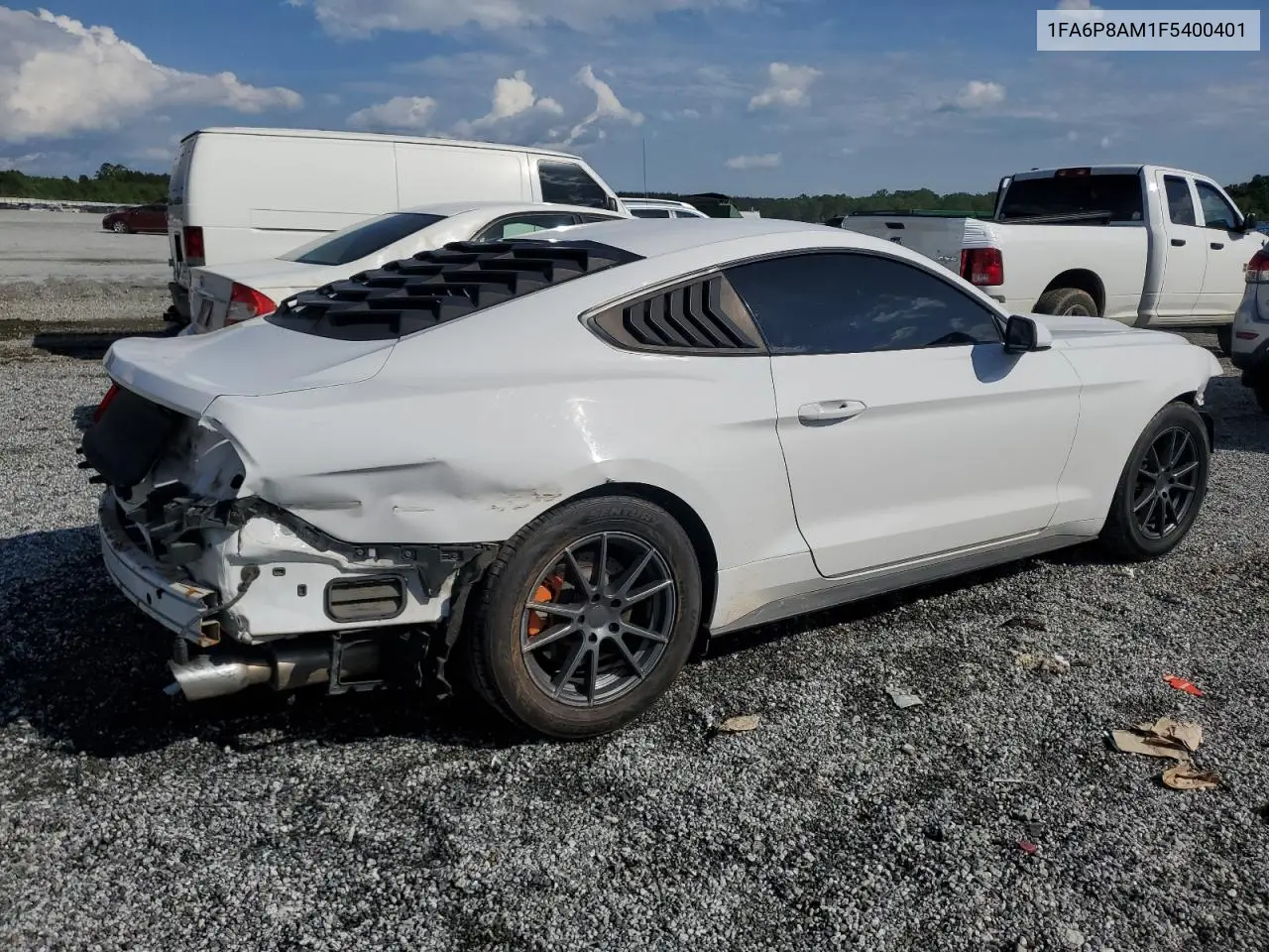 2015 Ford Mustang VIN: 1FA6P8AM1F5400401 Lot: 56145655