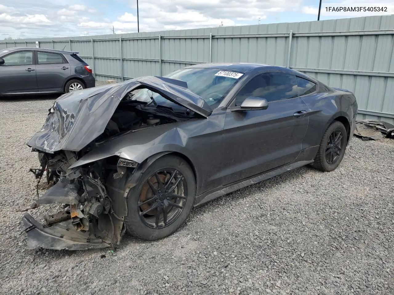 2015 Ford Mustang VIN: 1FA6P8AM3F5405342 Lot: 57100375