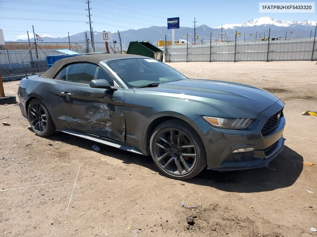 2015 Ford Mustang VIN: 1FATP8UHXF5433320 Lot: 57146595
