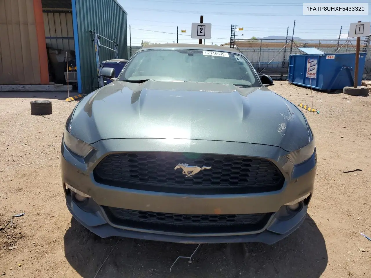2015 Ford Mustang VIN: 1FATP8UHXF5433320 Lot: 57146595