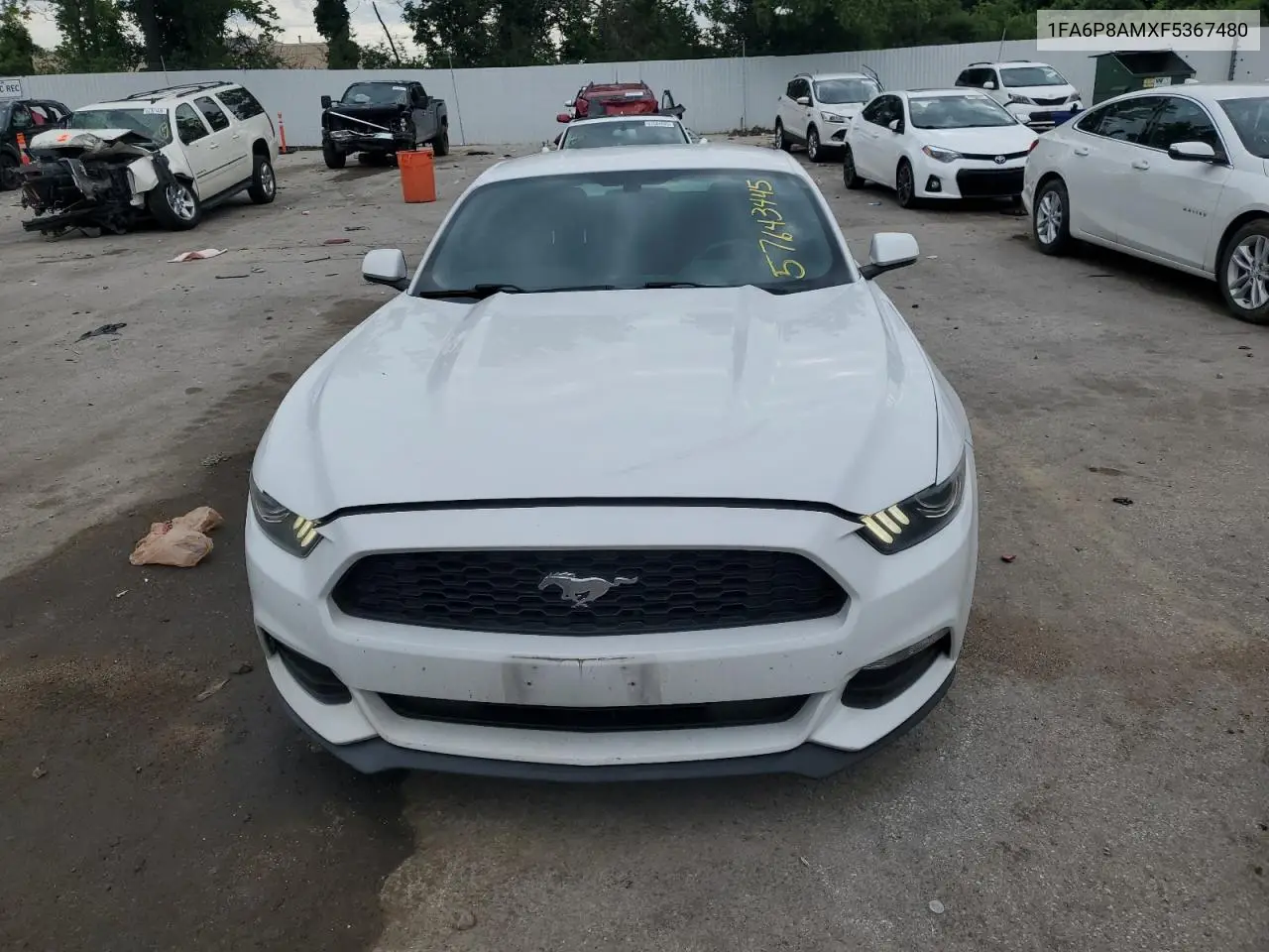 2015 Ford Mustang VIN: 1FA6P8AMXF5367480 Lot: 57643445