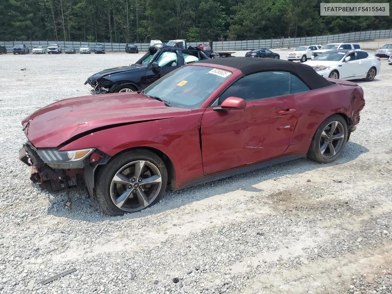2015 Ford Mustang VIN: 1FATP8EM1F5415543 Lot: 59265635