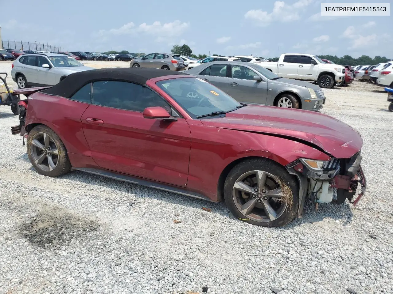 2015 Ford Mustang VIN: 1FATP8EM1F5415543 Lot: 59265635