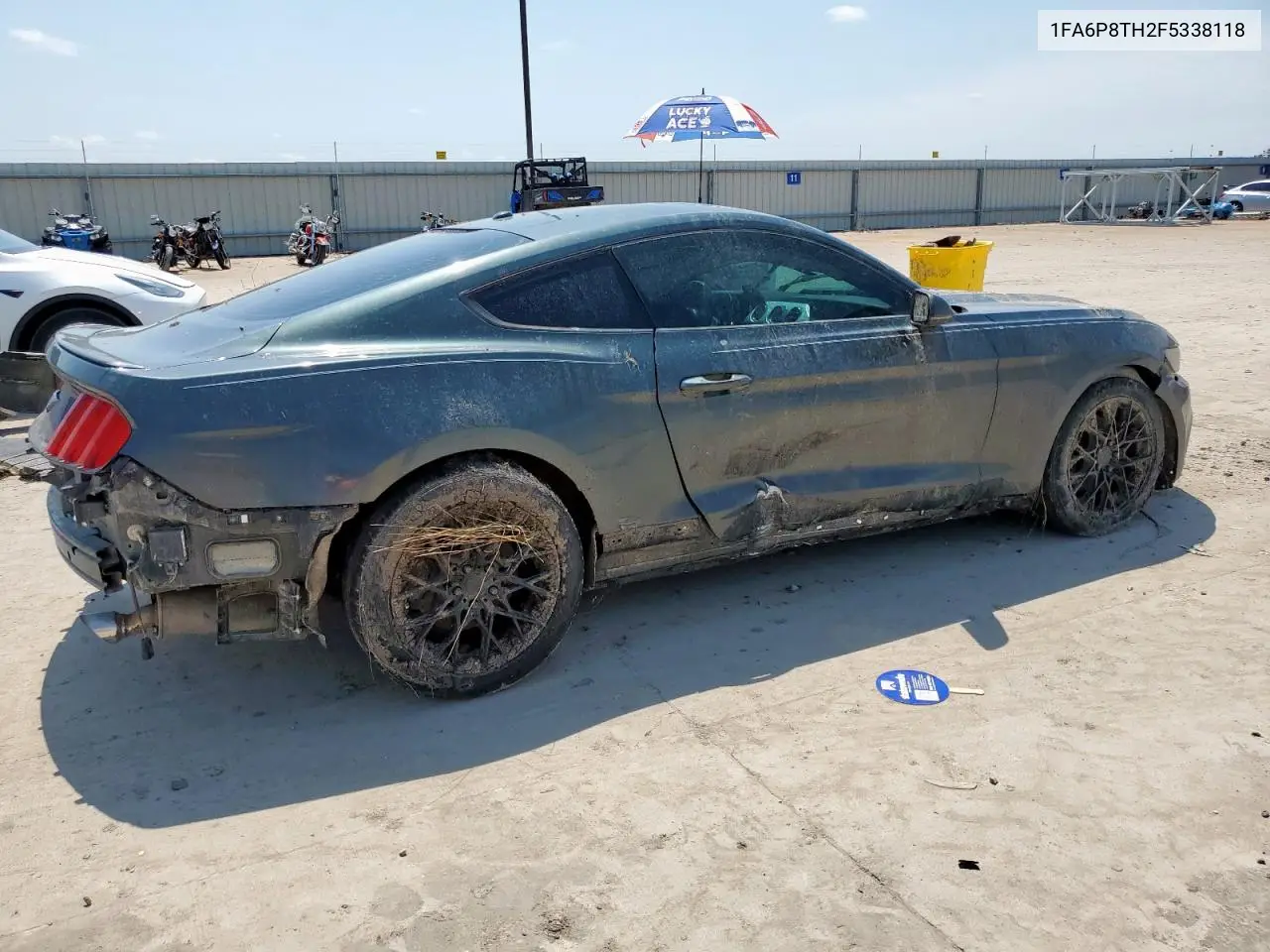 2015 Ford Mustang VIN: 1FA6P8TH2F5338118 Lot: 61018875