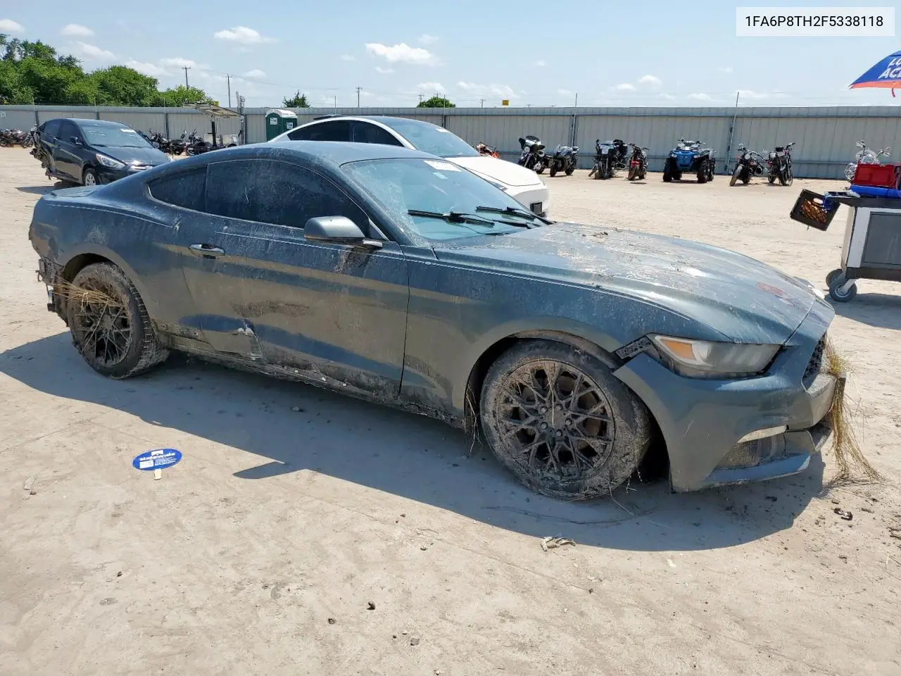 2015 Ford Mustang VIN: 1FA6P8TH2F5338118 Lot: 61018875