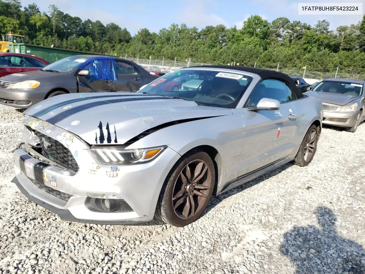 2015 Ford Mustang VIN: 1FATP8UH8F5423224 Lot: 62932065