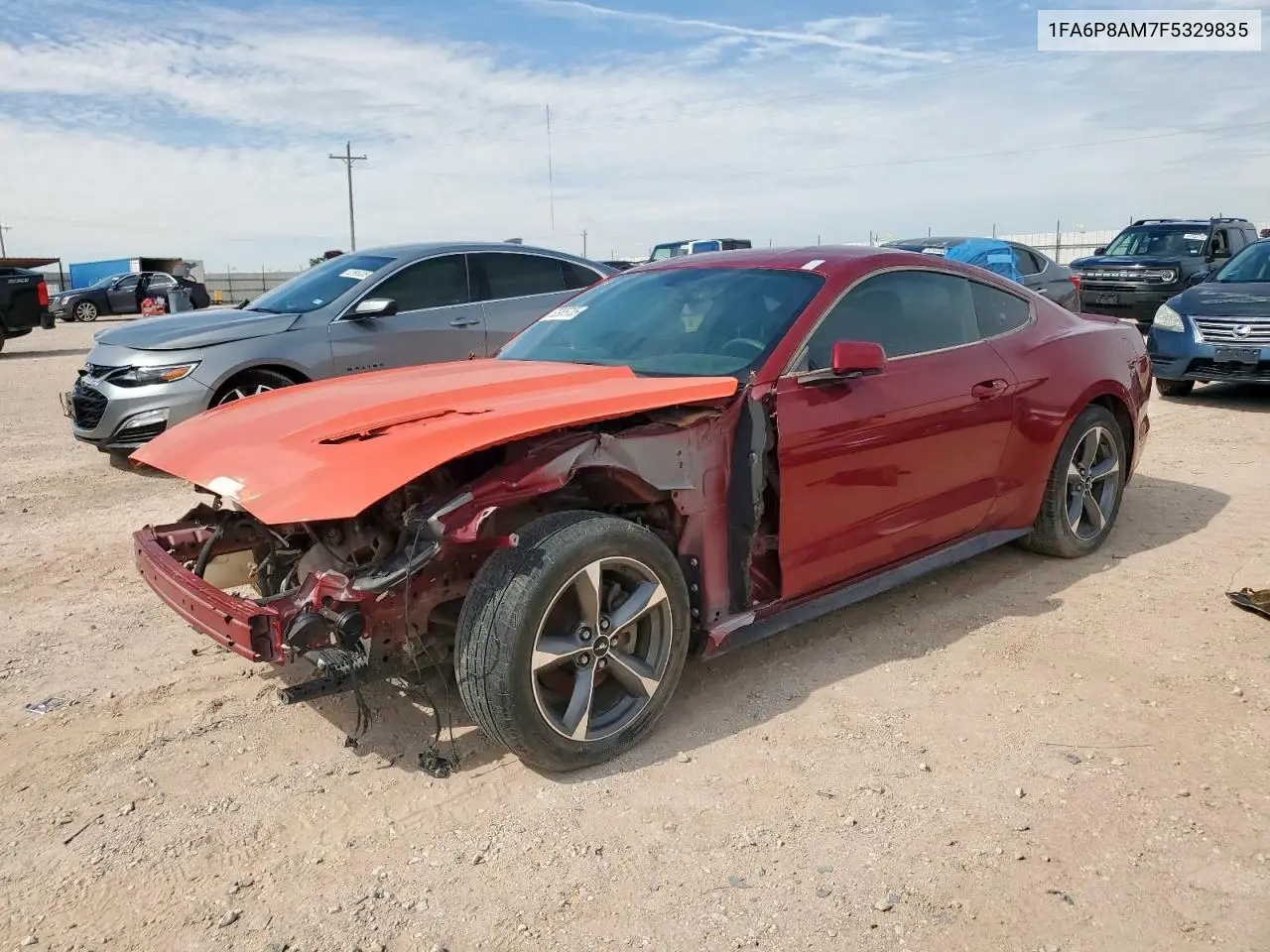 2015 Ford Mustang VIN: 1FA6P8AM7F5329835 Lot: 62985735