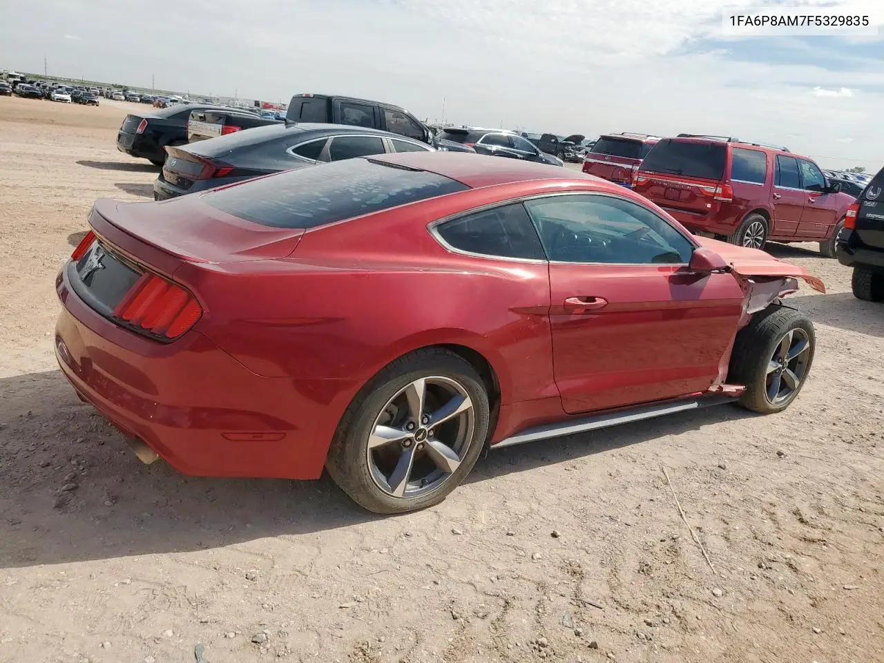 2015 Ford Mustang VIN: 1FA6P8AM7F5329835 Lot: 62985735