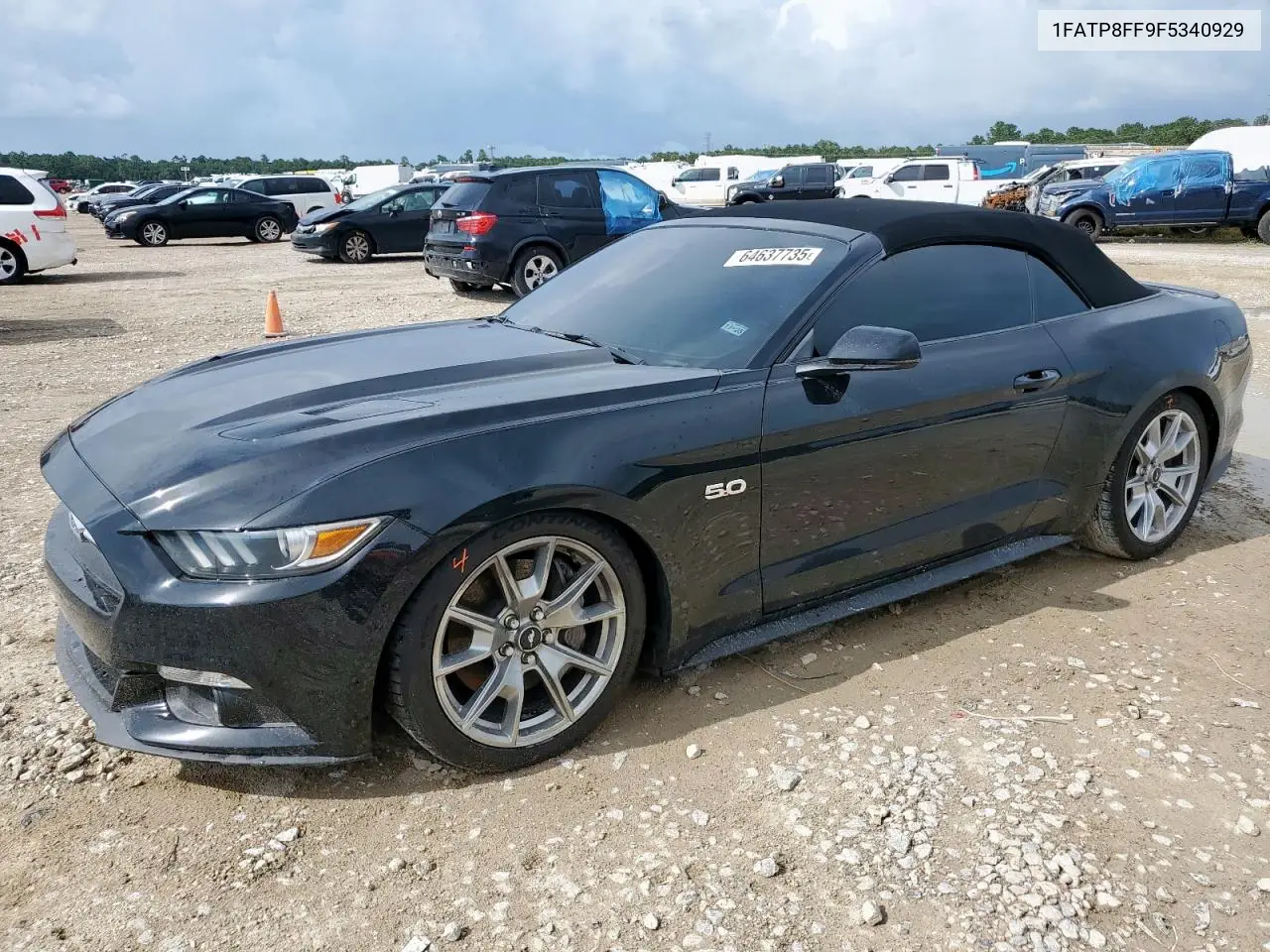 2015 Ford Mustang Gt VIN: 1FATP8FF9F5340929 Lot: 64637735