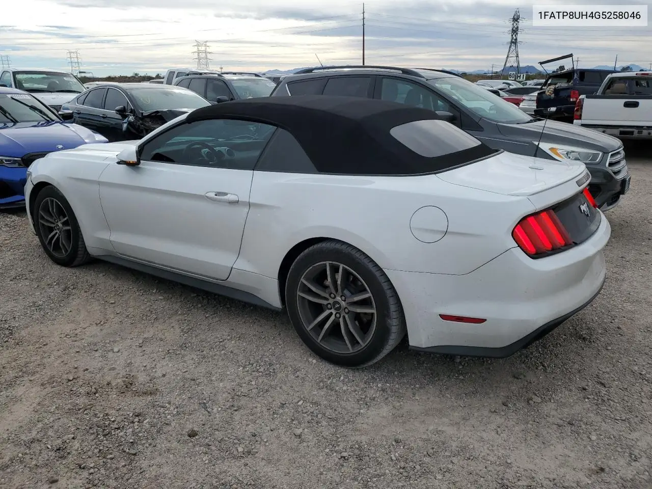 2016 Ford Mustang VIN: 1FATP8UH4G5258046 Lot: 41047264