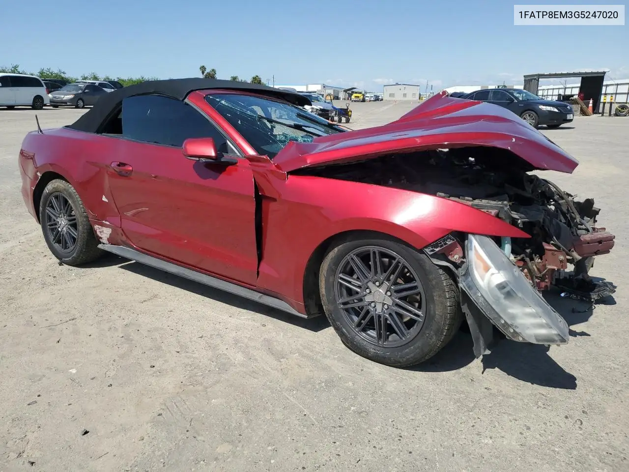 2016 Ford Mustang VIN: 1FATP8EM3G5247020 Lot: 52027745
