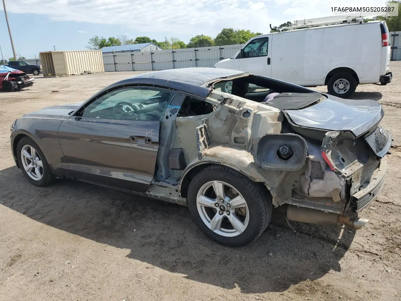 2016 Ford Mustang VIN: 1FA6P8AM5G5205287 Lot: 52850305