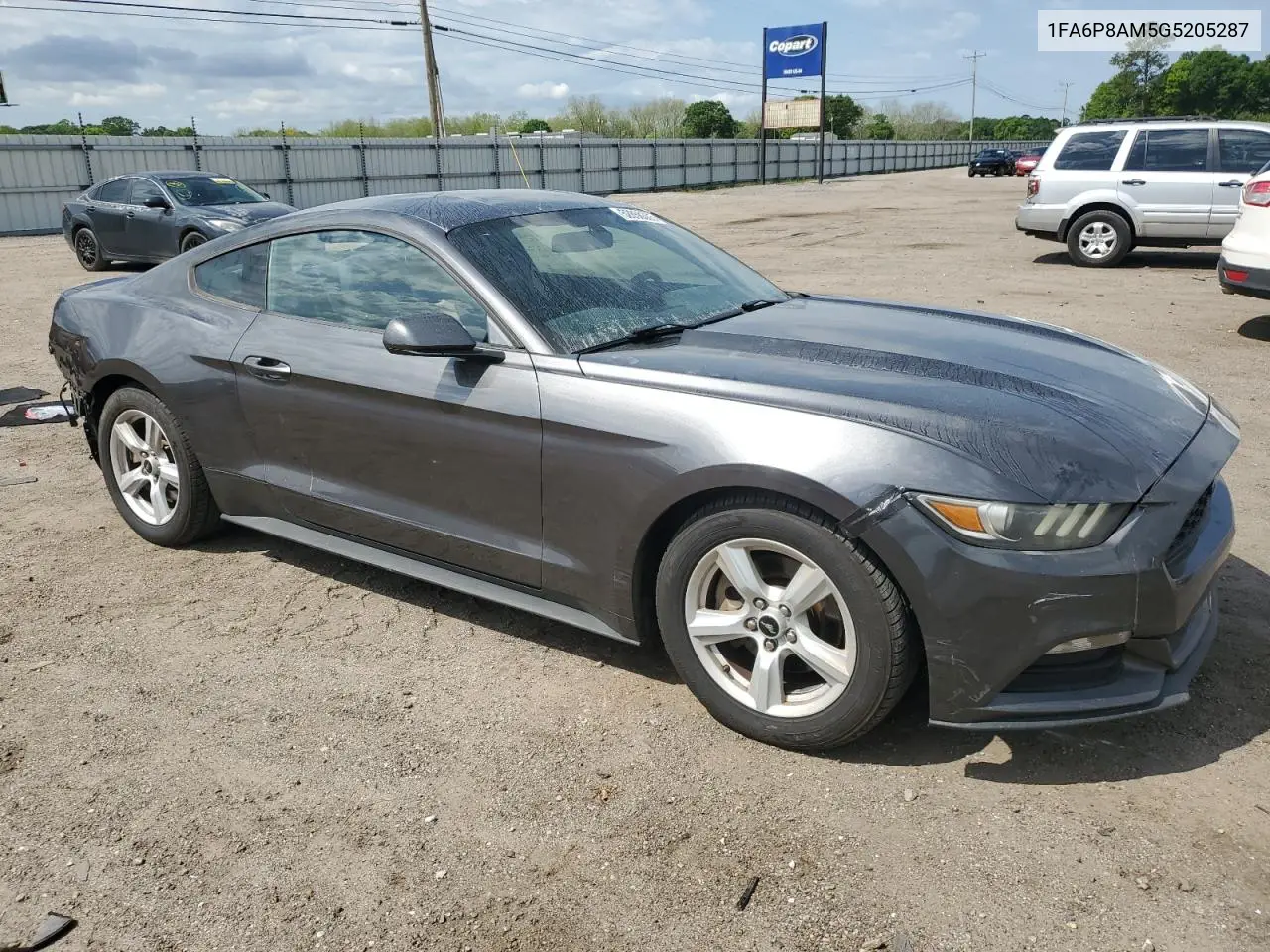 2016 Ford Mustang VIN: 1FA6P8AM5G5205287 Lot: 52850305