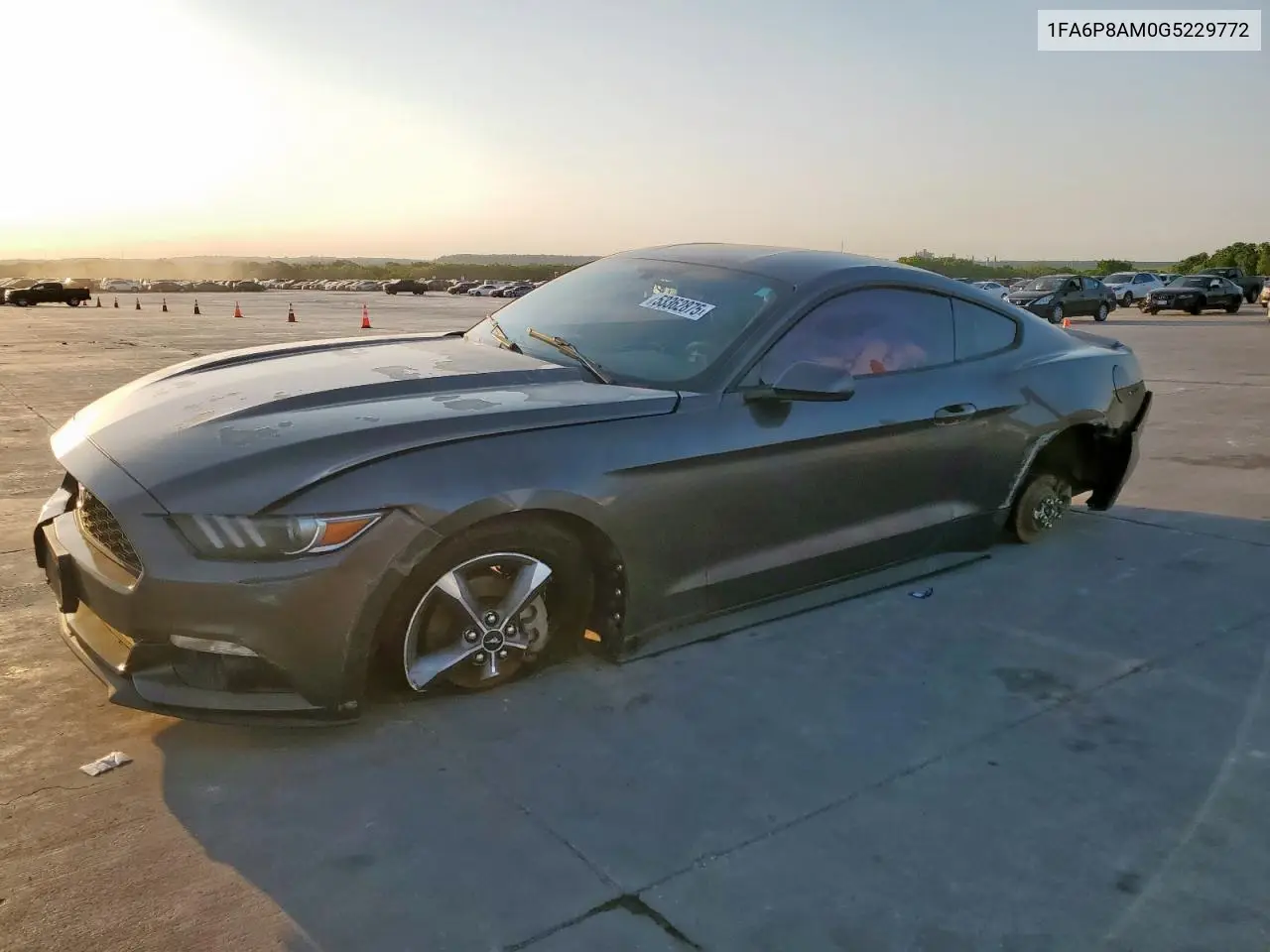 2016 Ford Mustang VIN: 1FA6P8AM0G5229772 Lot: 53362875