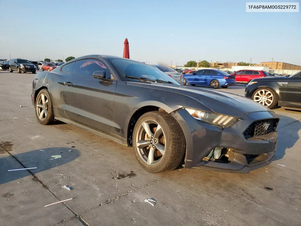 2016 Ford Mustang VIN: 1FA6P8AM0G5229772 Lot: 53362875