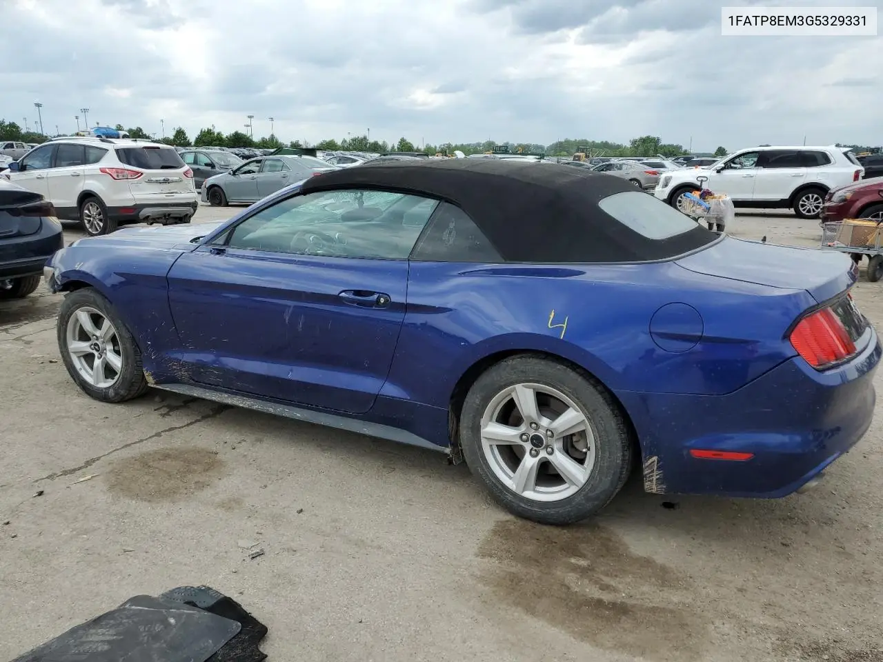 2016 Ford Mustang VIN: 1FATP8EM3G5329331 Lot: 56327565