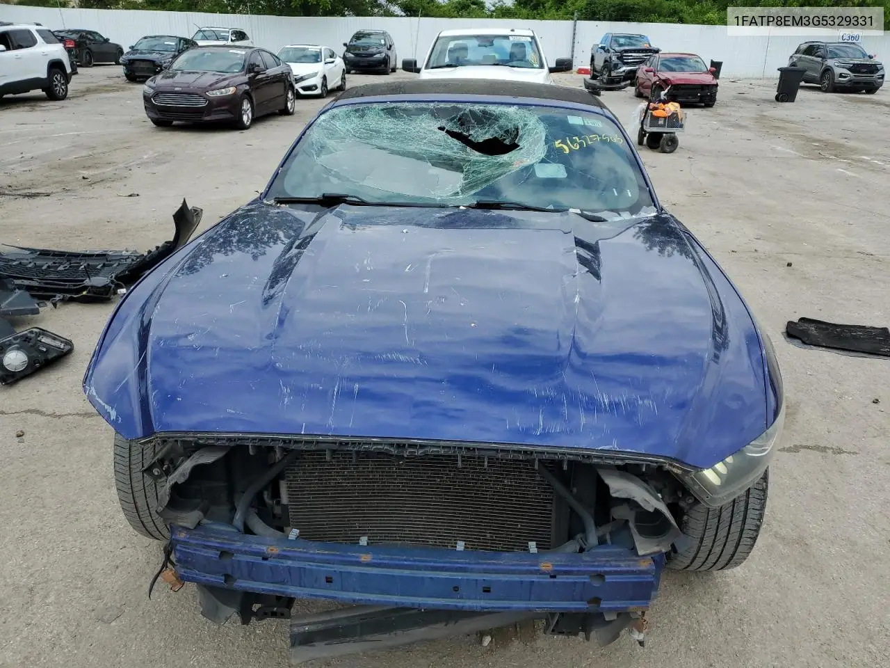 2016 Ford Mustang VIN: 1FATP8EM3G5329331 Lot: 56327565