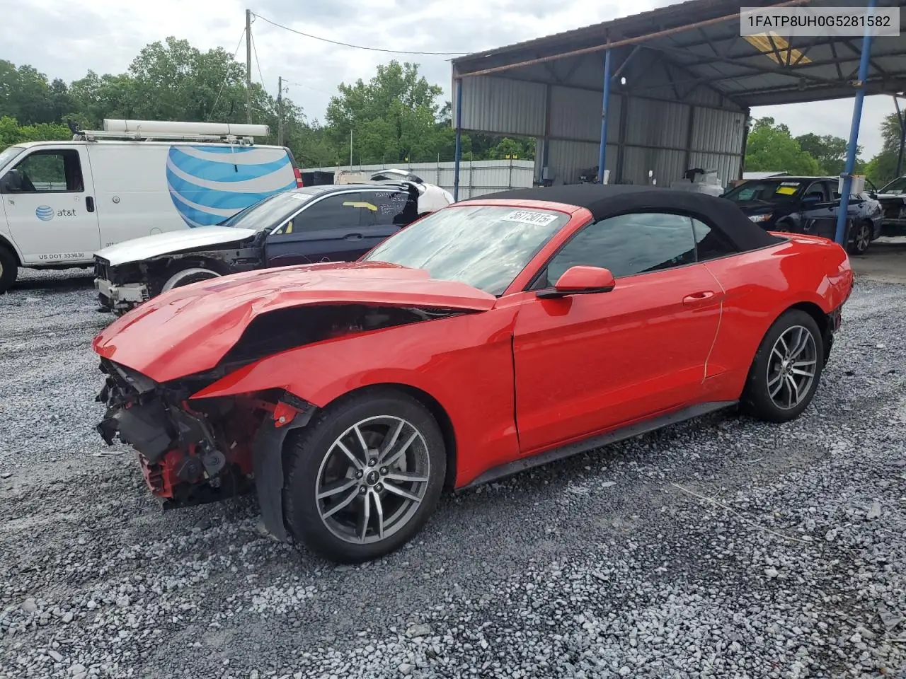 2016 Ford Mustang VIN: 1FATP8UH0G5281582 Lot: 56775015