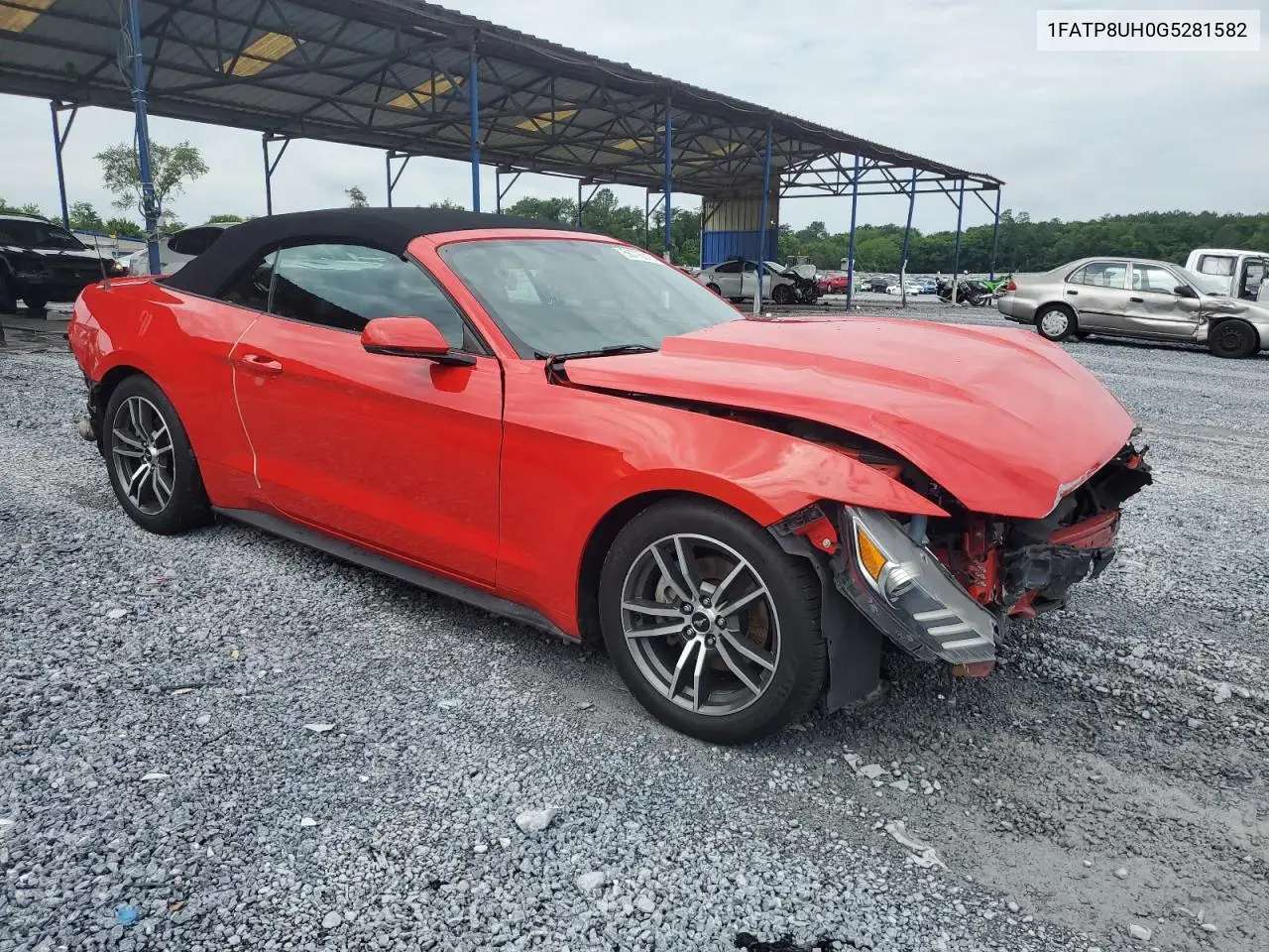 2016 Ford Mustang VIN: 1FATP8UH0G5281582 Lot: 56775015