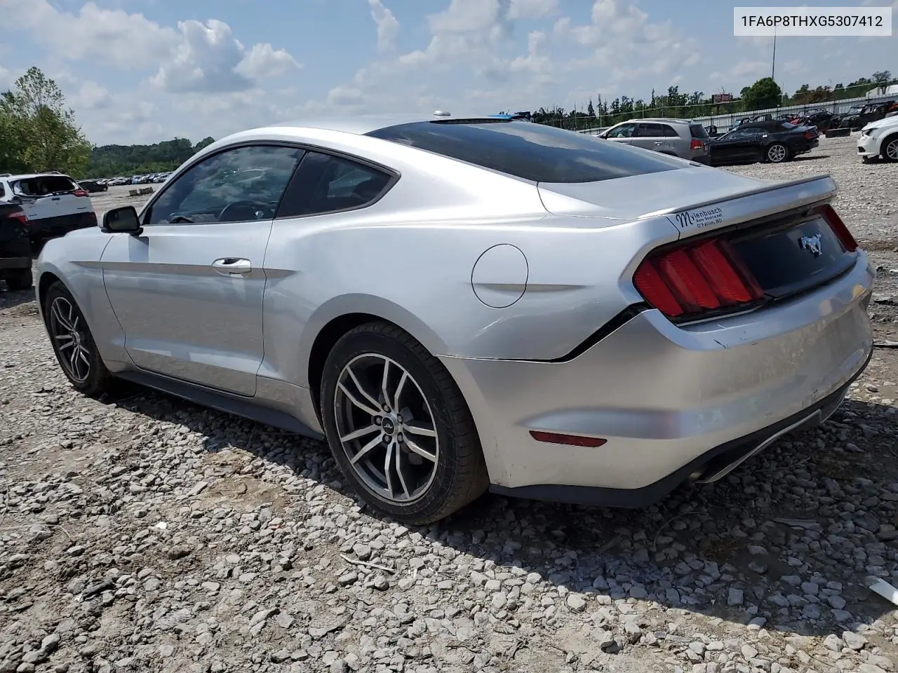 2016 Ford Mustang VIN: 1FA6P8THXG5307412 Lot: 56891955