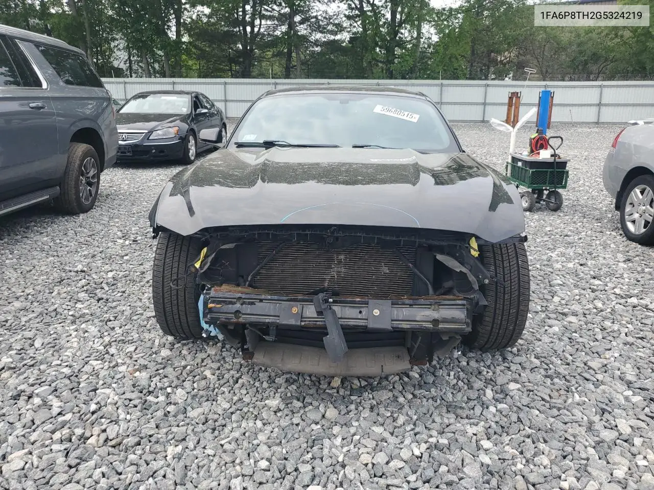 2016 Ford Mustang VIN: 1FA6P8TH2G5324219 Lot: 59680515