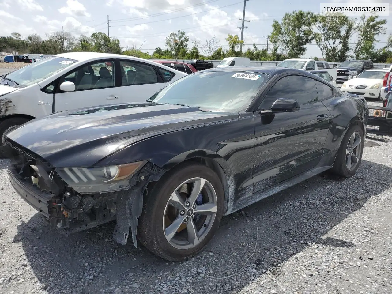 2016 Ford Mustang VIN: 1FA6P8AM0G5304700 Lot: 60964595