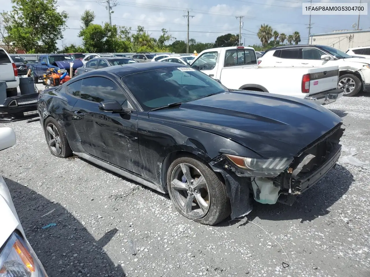 2016 Ford Mustang VIN: 1FA6P8AM0G5304700 Lot: 60964595