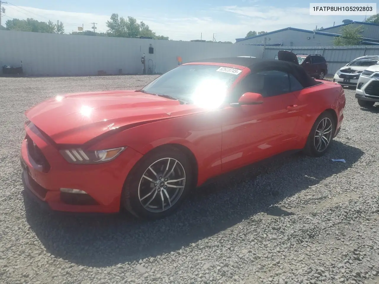 2016 Ford Mustang VIN: 1FATP8UH1G5292803 Lot: 62628745