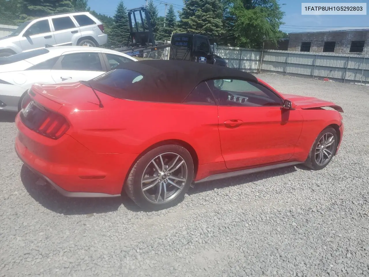 2016 Ford Mustang VIN: 1FATP8UH1G5292803 Lot: 62628745