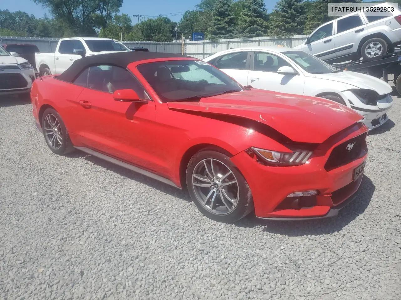 2016 Ford Mustang VIN: 1FATP8UH1G5292803 Lot: 62628745