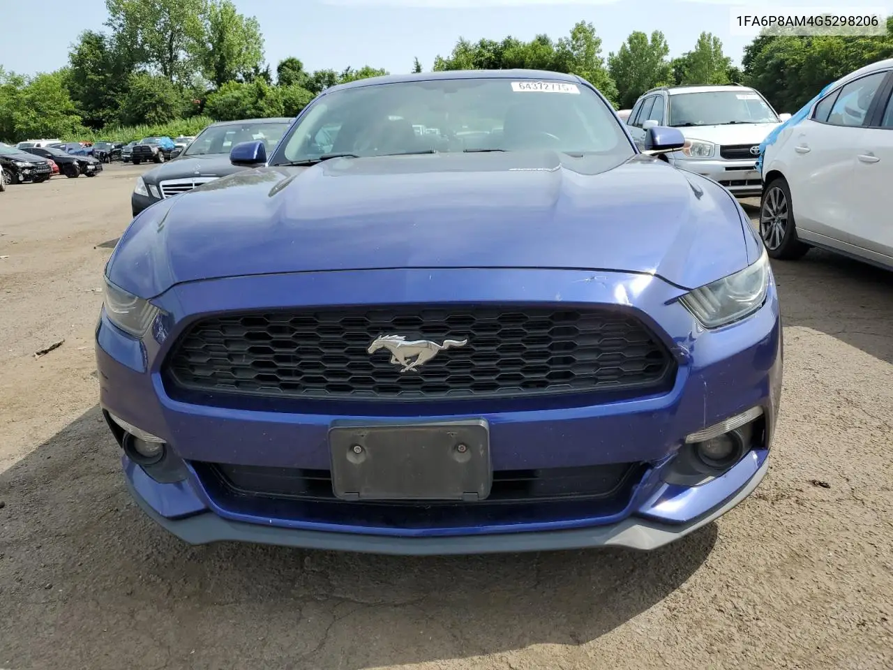 2016 Ford Mustang VIN: 1FA6P8AM4G5298206 Lot: 64372775