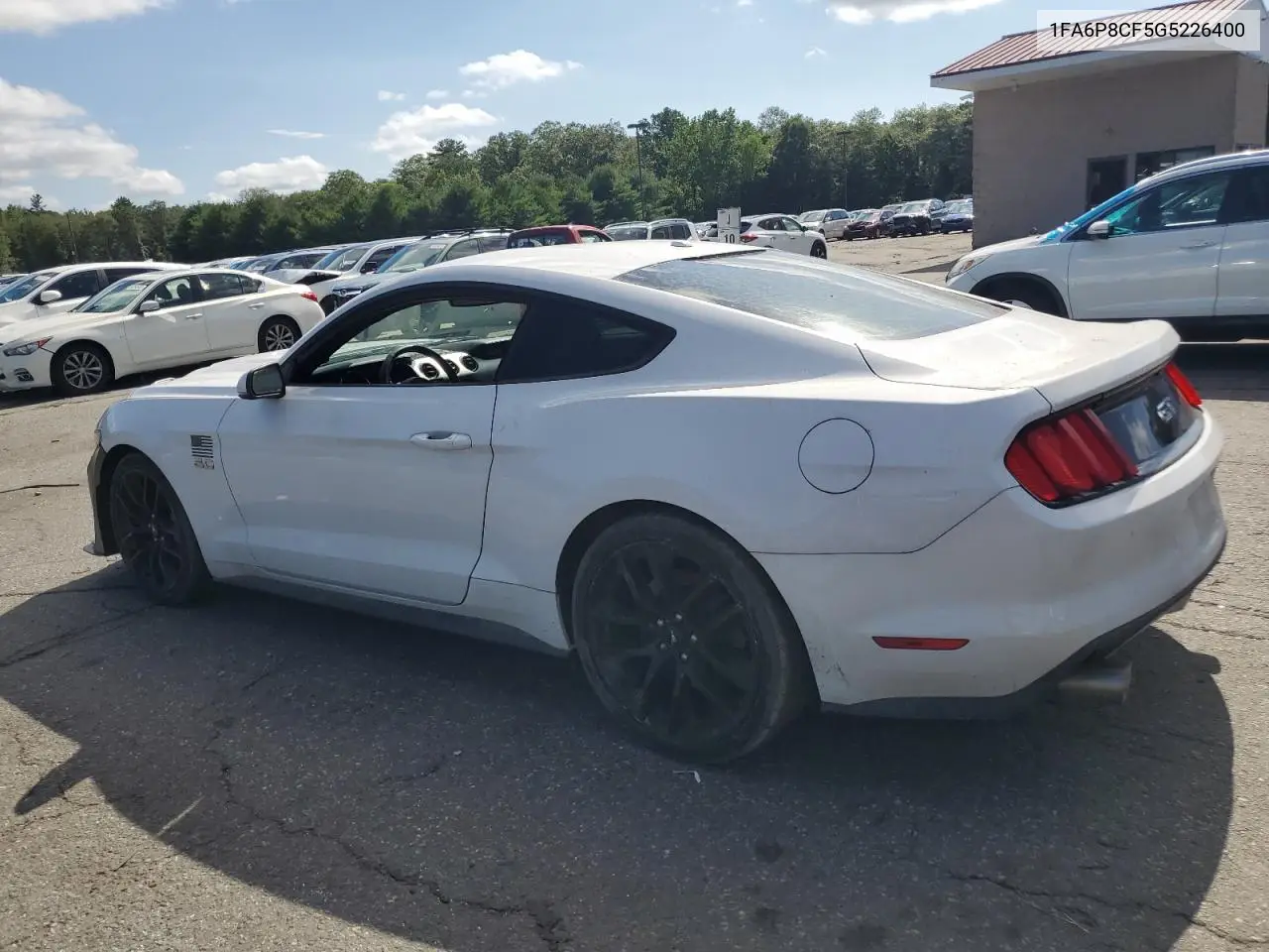 2016 Ford Mustang Gt VIN: 1FA6P8CF5G5226400 Lot: 64655655