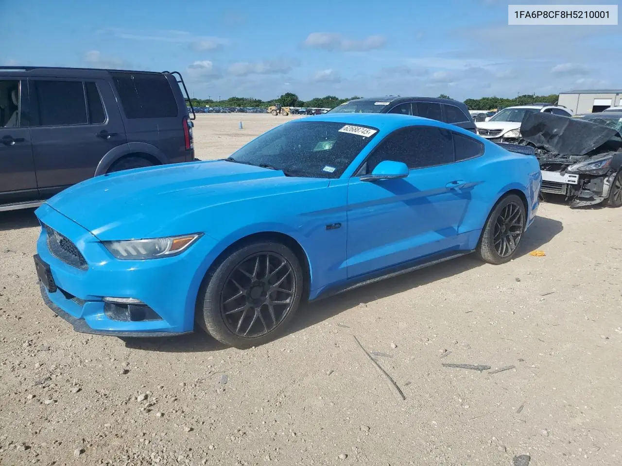2017 Ford Mustang Gt VIN: 1FA6P8CF8H5210001 Lot: 62688745