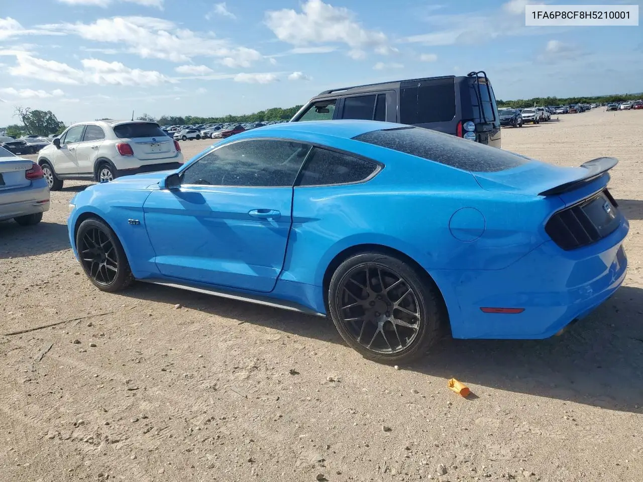 2017 Ford Mustang Gt VIN: 1FA6P8CF8H5210001 Lot: 62688745
