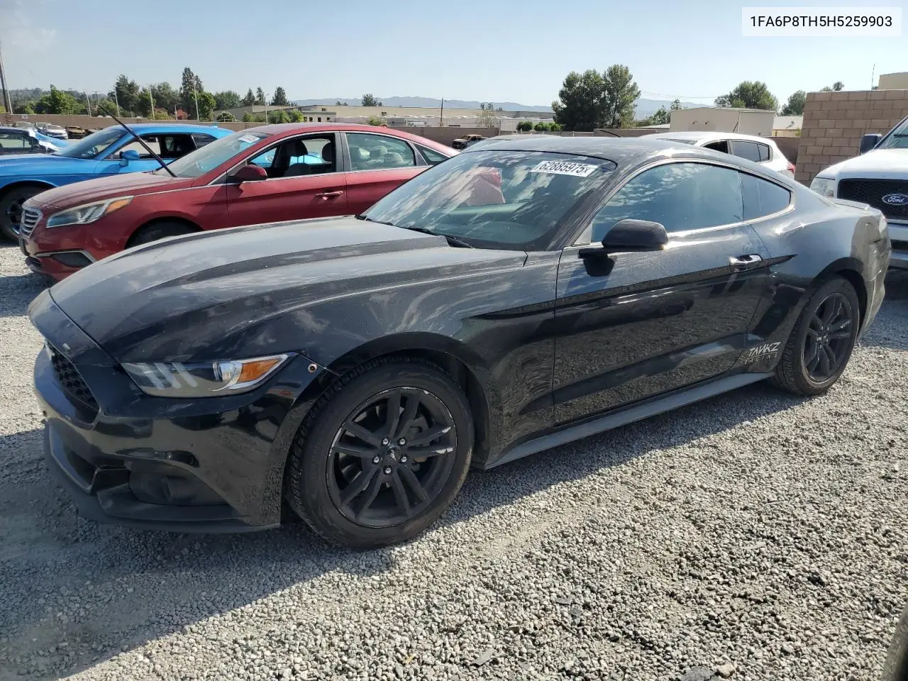 2017 Ford Mustang VIN: 1FA6P8TH5H5259903 Lot: 62885975
