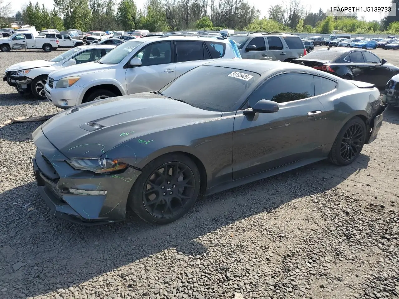 2018 Ford Mustang VIN: 1FA6P8TH1J5139733 Lot: 54195405