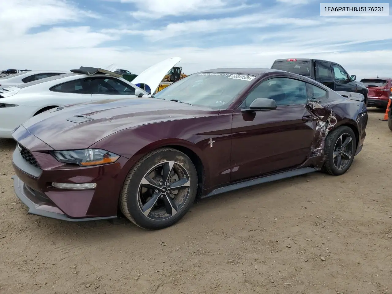 2018 Ford Mustang VIN: 1FA6P8TH8J5176231 Lot: 56849505