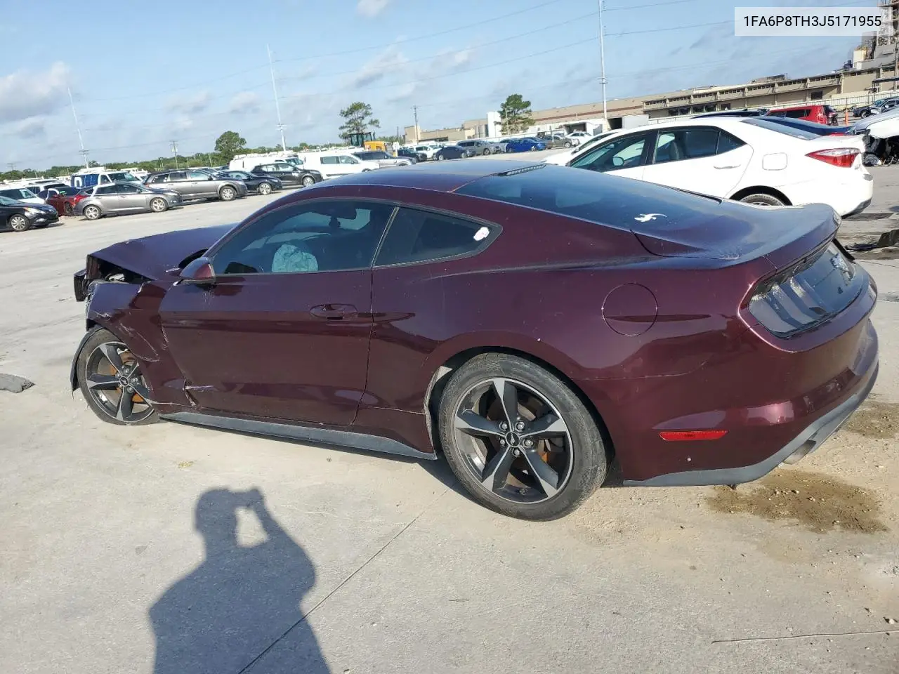 2018 Ford Mustang VIN: 1FA6P8TH3J5171955 Lot: 56920295