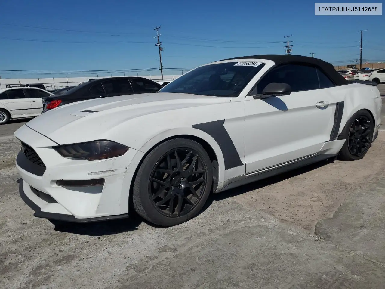 2018 Ford Mustang VIN: 1FATP8UH4J5142658 Lot: 61258255