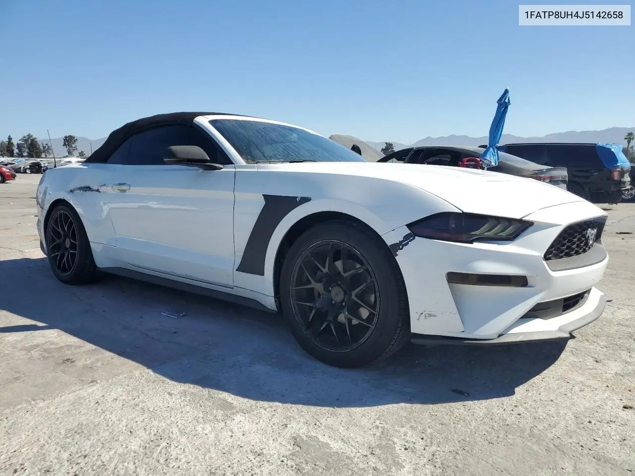 2018 Ford Mustang VIN: 1FATP8UH4J5142658 Lot: 61258255