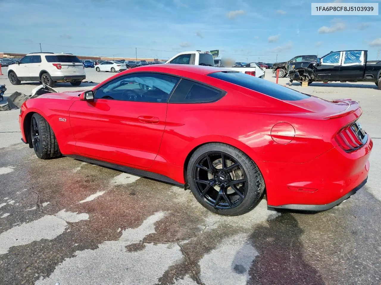 2018 Ford Mustang Gt VIN: 1FA6P8CF8J5103939 Lot: 62823325