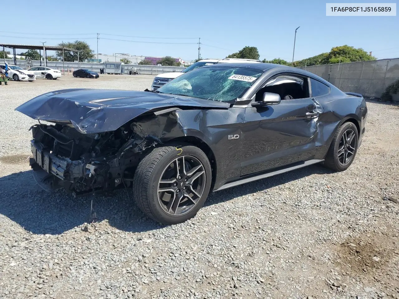 2018 Ford Mustang Gt VIN: 1FA6P8CF1J5165859 Lot: 64135575