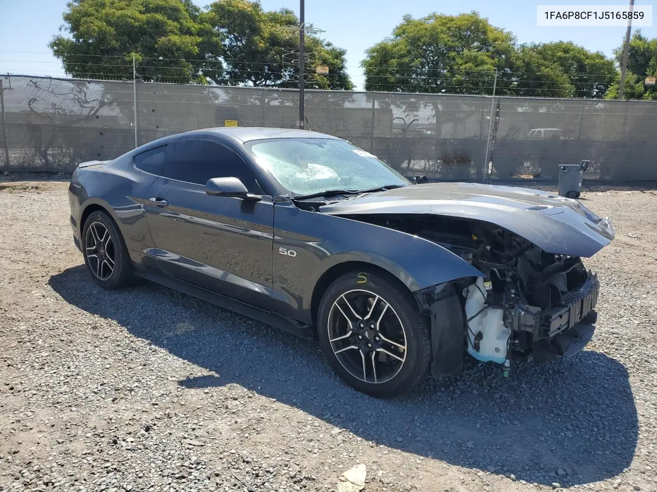 2018 Ford Mustang Gt VIN: 1FA6P8CF1J5165859 Lot: 64135575