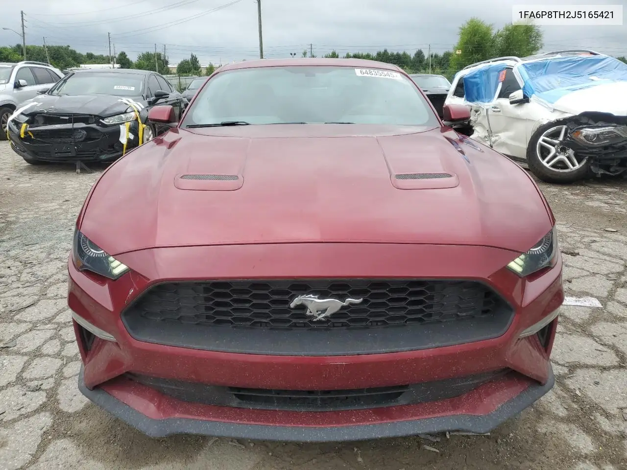 2018 Ford Mustang VIN: 1FA6P8TH2J5165421 Lot: 64835545