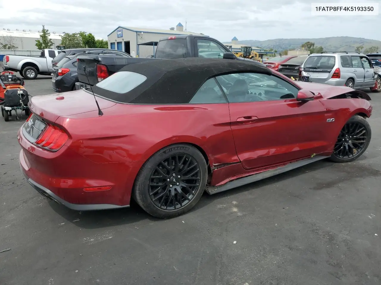 2019 Ford Mustang Gt VIN: 1FATP8FF4K5193350 Lot: 54362005